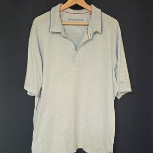 Tommy Bahama Pale Blue Thin-Striped Men's Polo